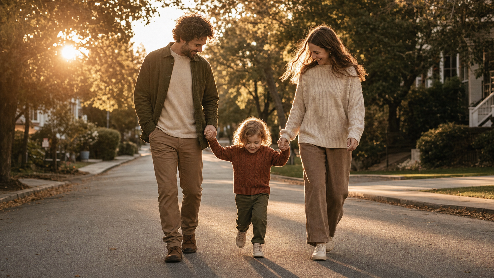 It takes a village sunset family background
